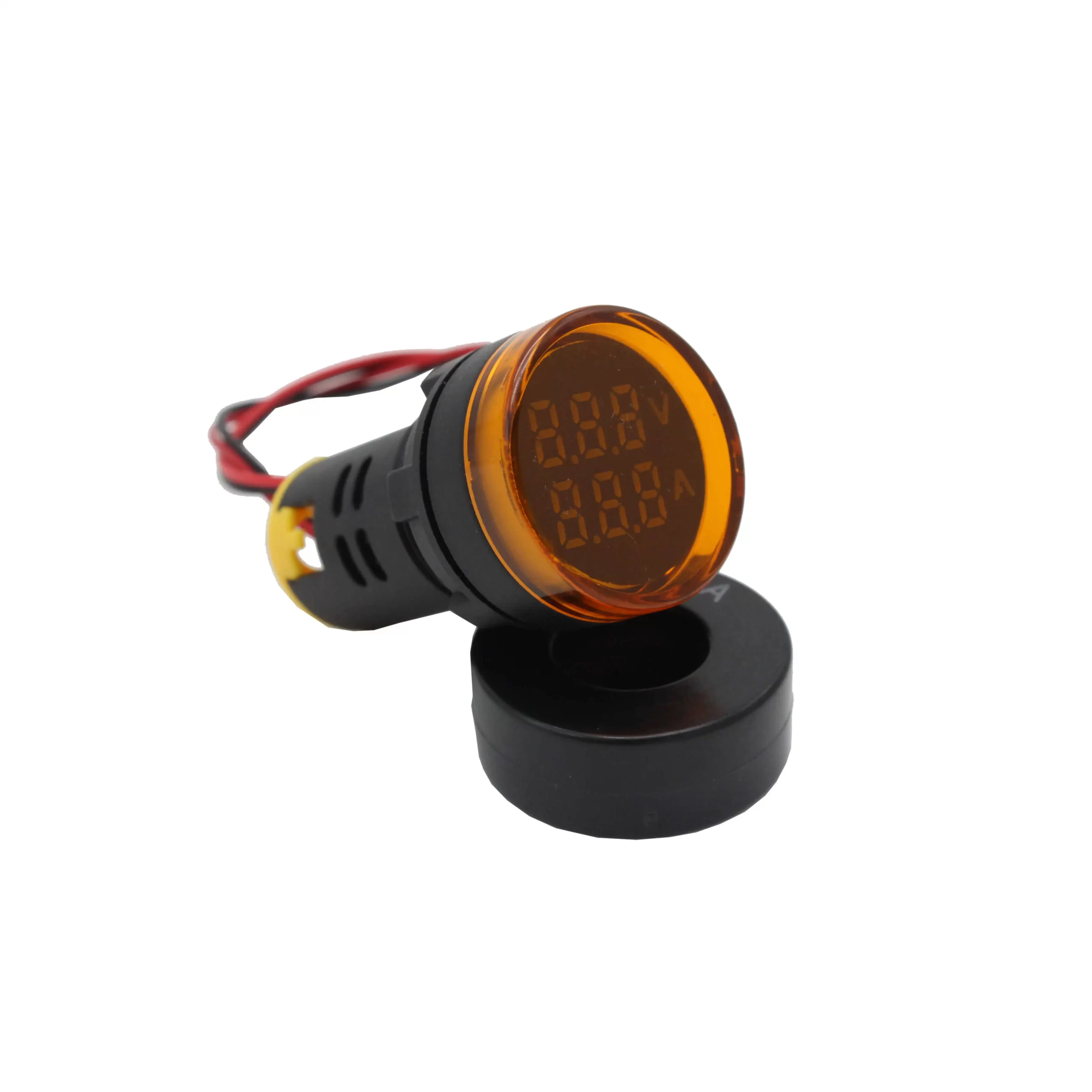 AMPERE + VOLT METER LAMP AD22-22VAD YELLOW