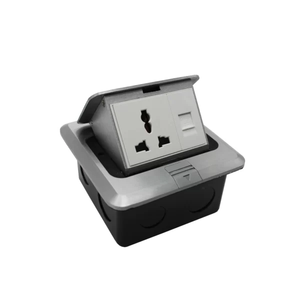FLOOR SOCKET UNIVERSAL+TELP / PFS3A-UT