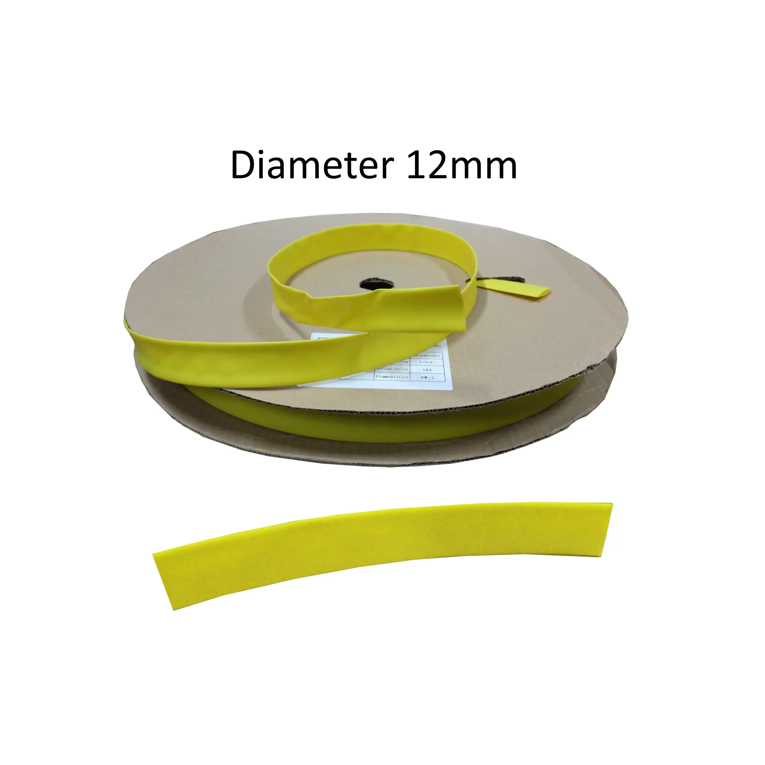 HEATSHRINK 12MM DHS-12 YELLOW