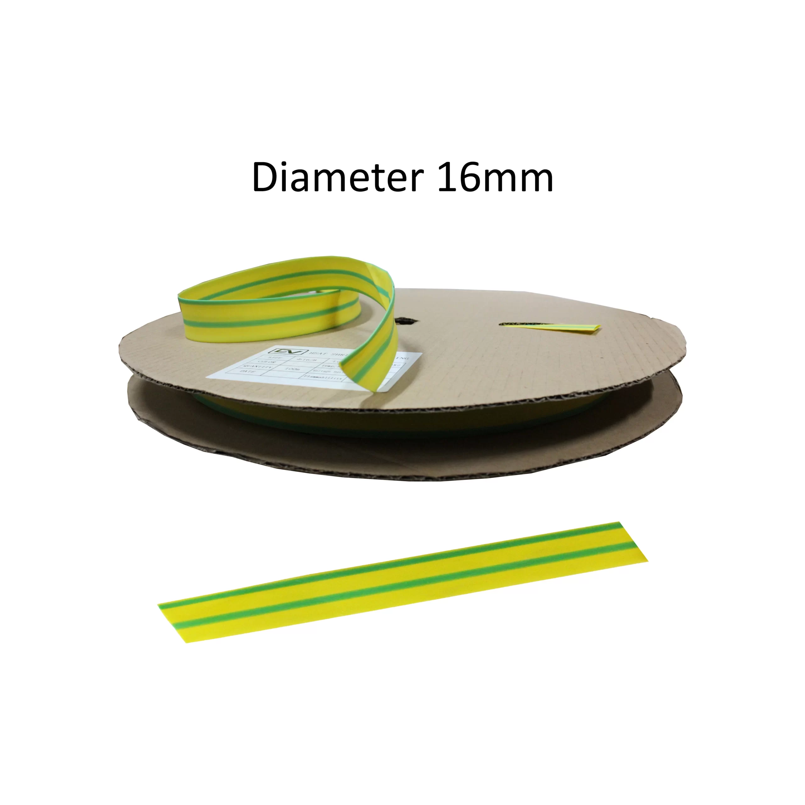 HEATSHRINK 16MM DHS-16 GREEN-YELLOW