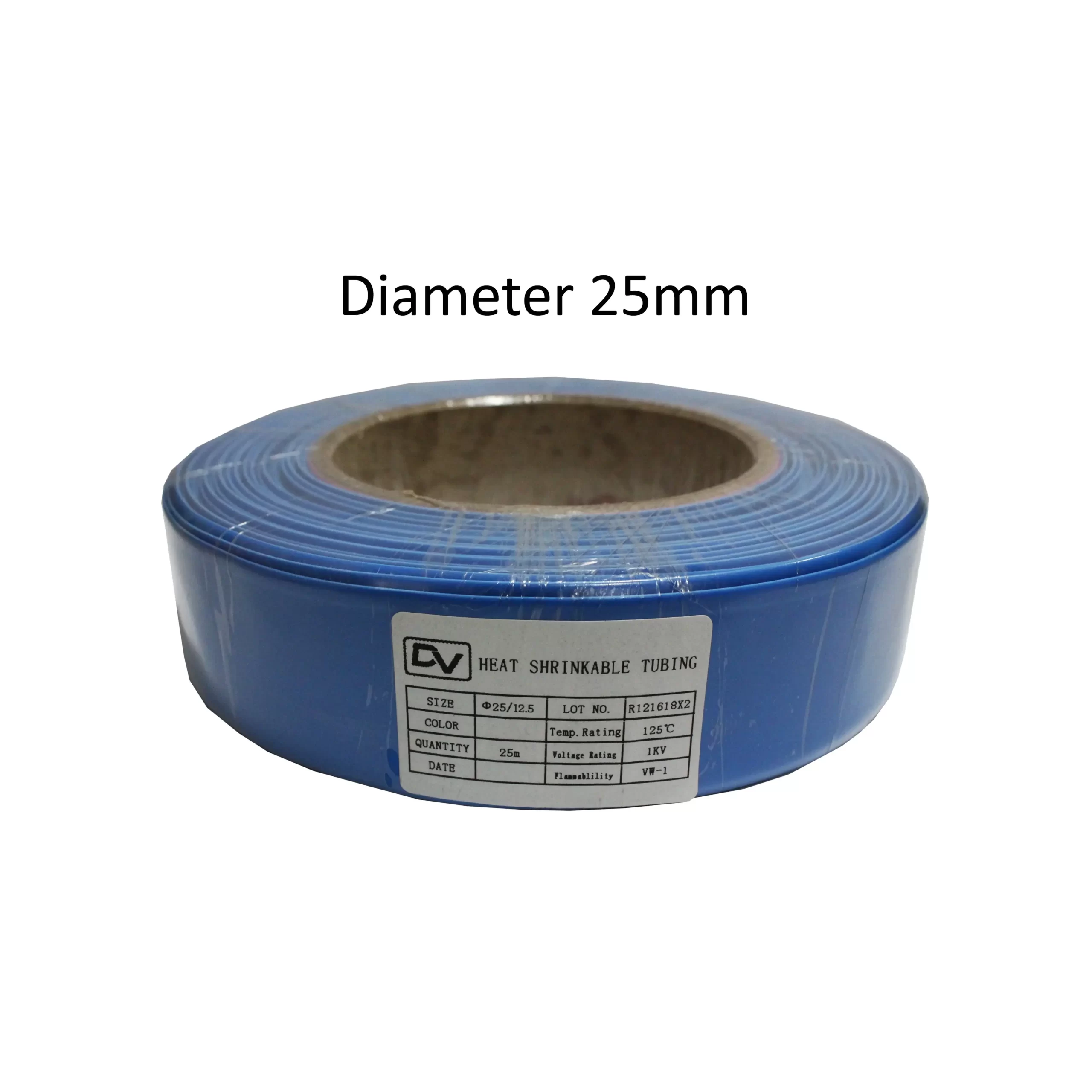 HEATSHRINK 25MM DHS-25 BLUE