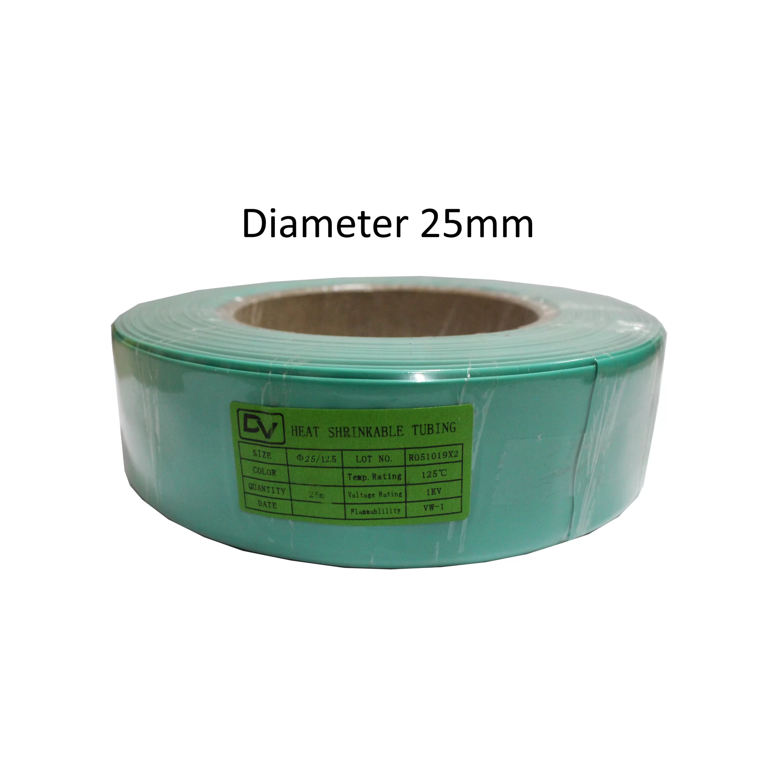 HEATSHRINK 25MM DHS-25 GREEN