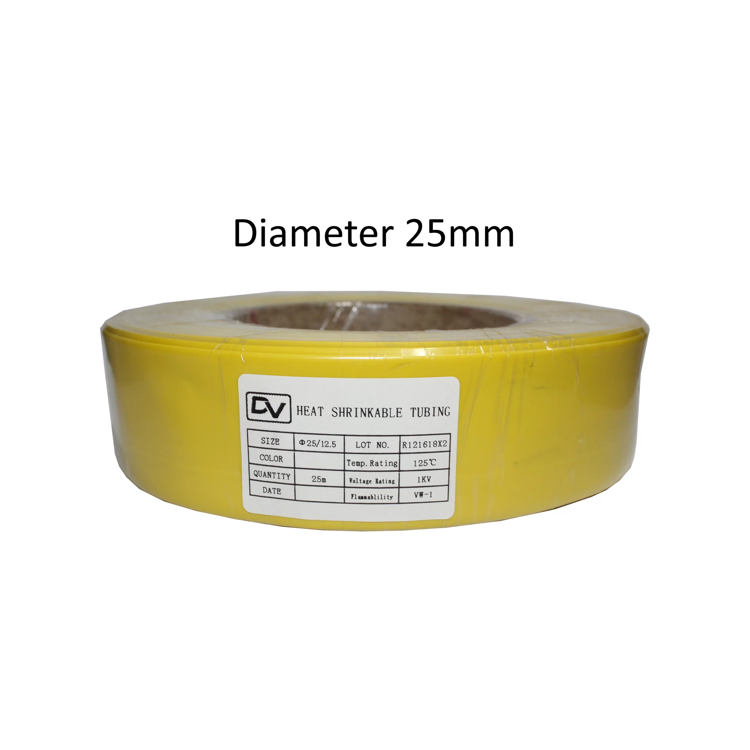 HEATSHRINK 25MM DHS-25 YELLOW