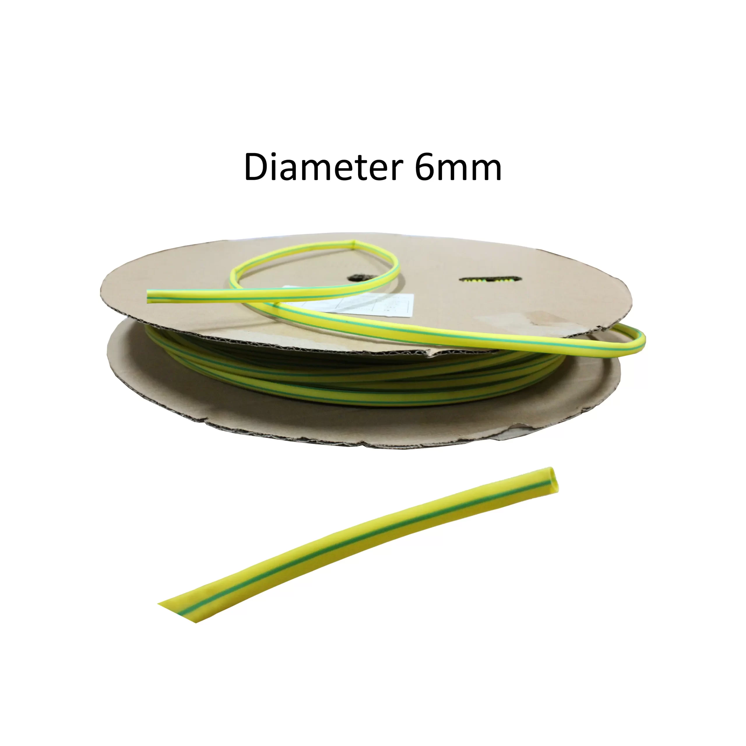 HEATSHRINK 6MM DHS-6 GREEN-YELLOW