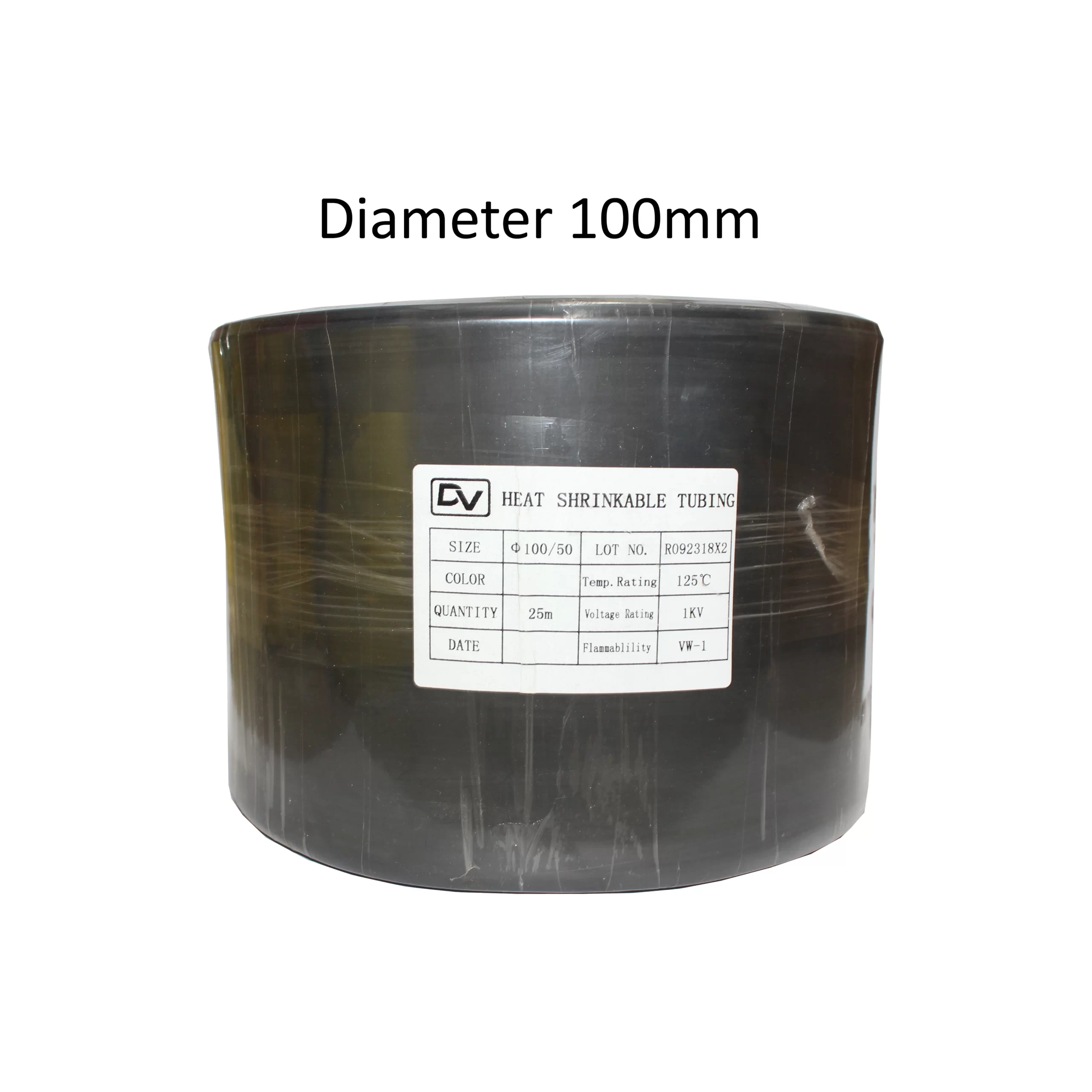 HEATSHRINK 100MM DHS-100 BLACK