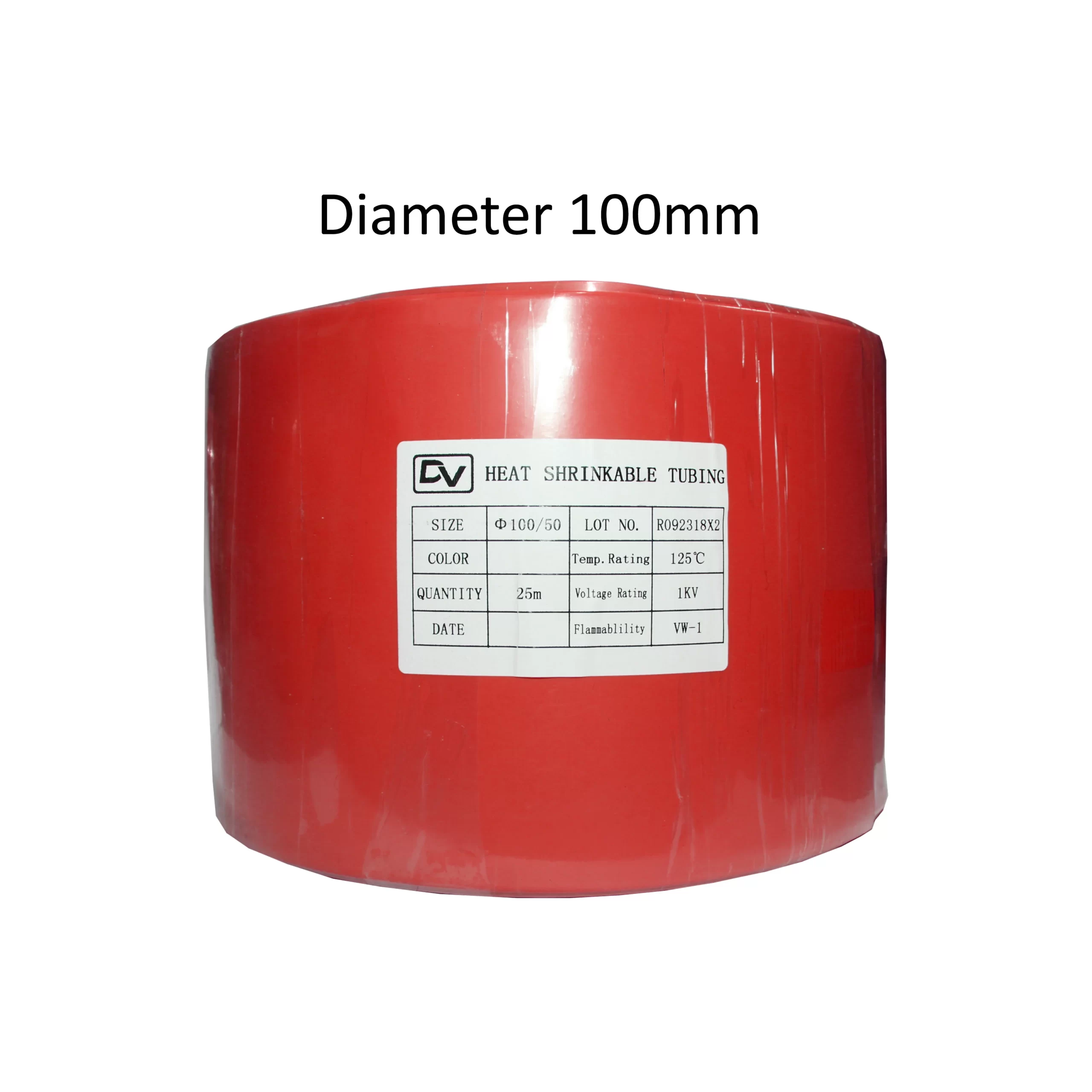 HEATSHRINK 100MM DHS-100 RED