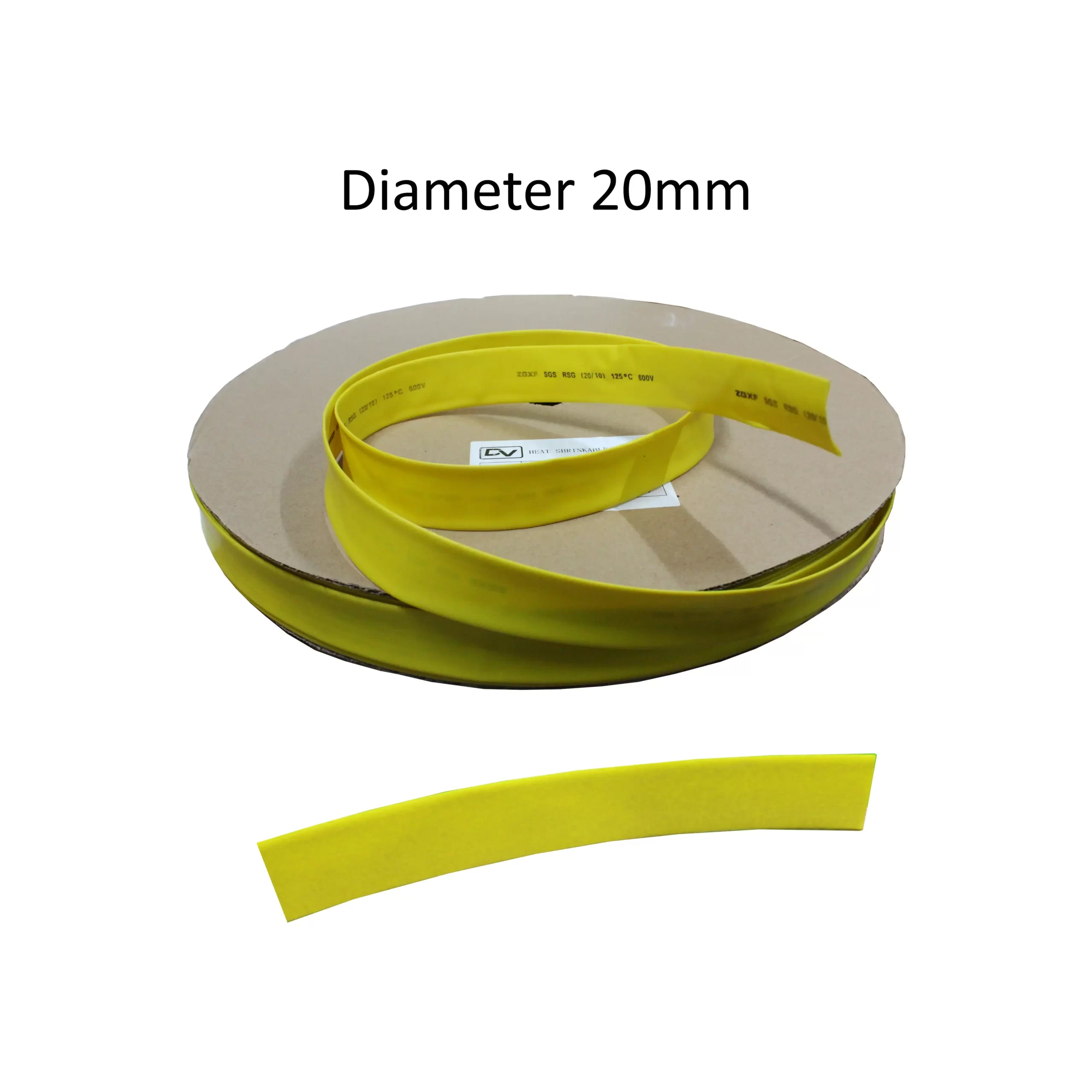 HEATSHRINK 20MM DHS-20 YELLOW