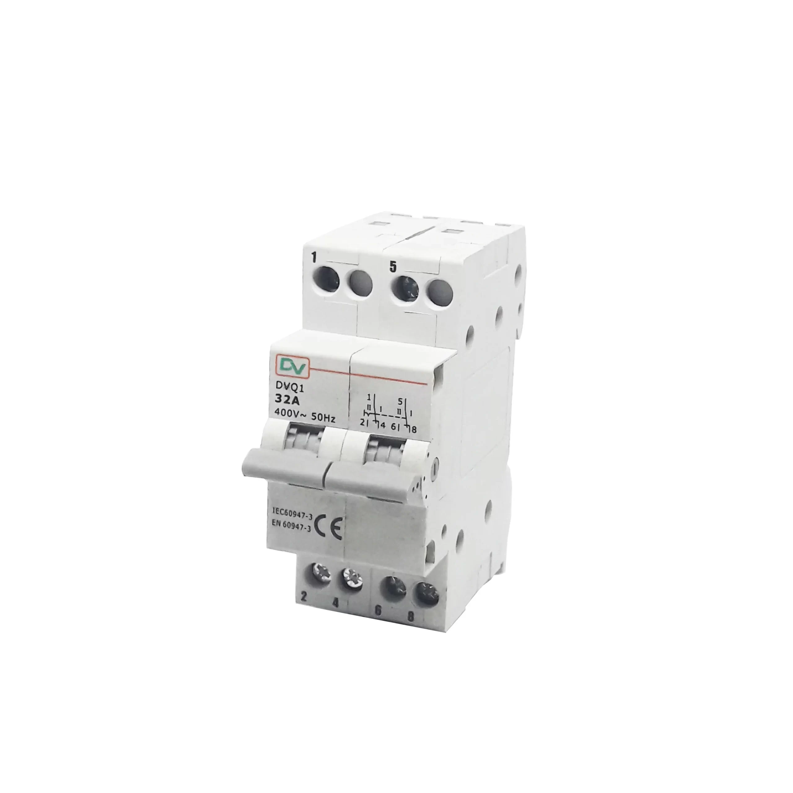 DIN RAIL CHANGE OVER SWITCH (COS) 2P DVQ1-2 32A