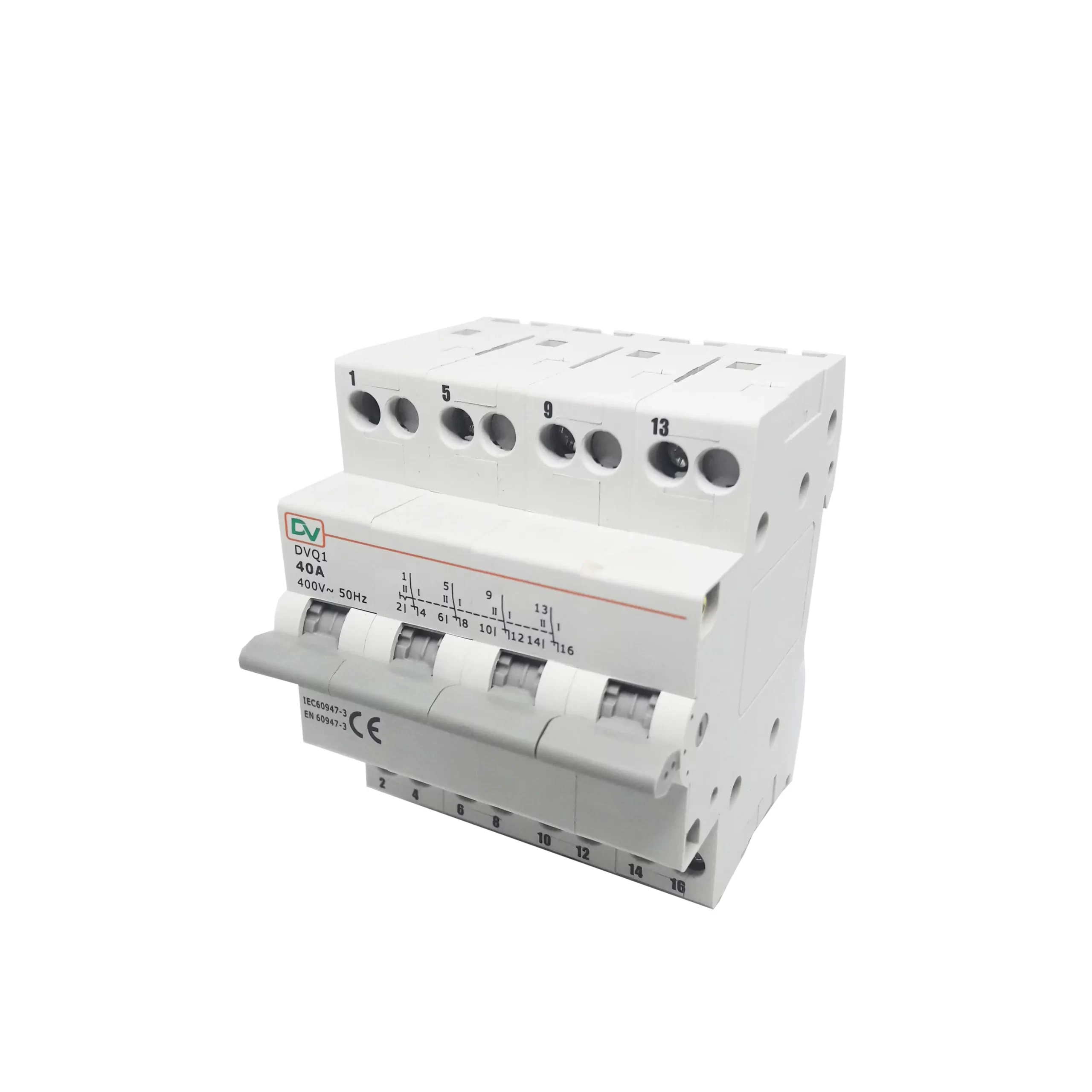 DIN RAIL CHANGE OVER SWITCH (COS) 4P DVQ1-4 40A