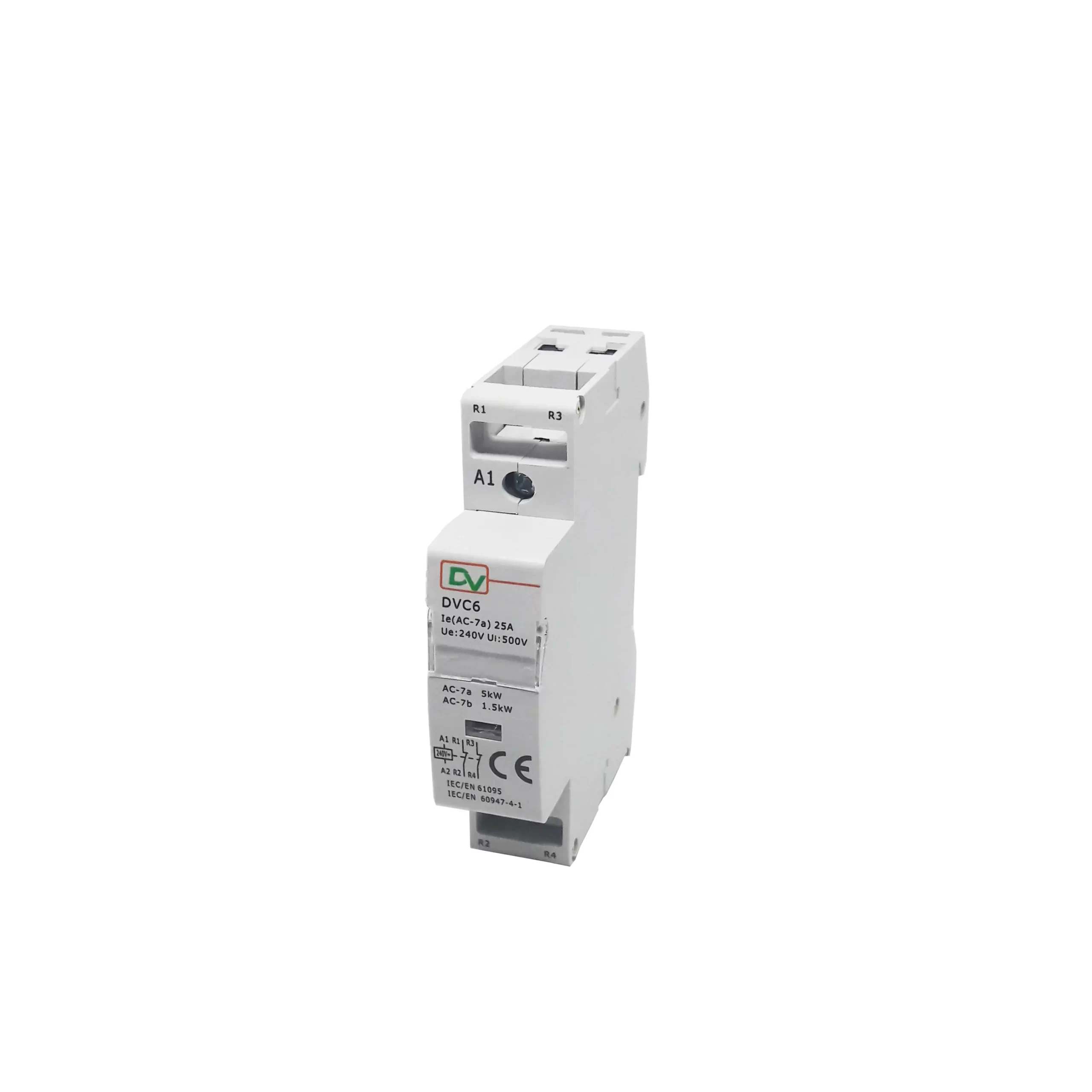 DIN RAIL CONTACTOR 1 MODUL 25A DVC6-125 2NC