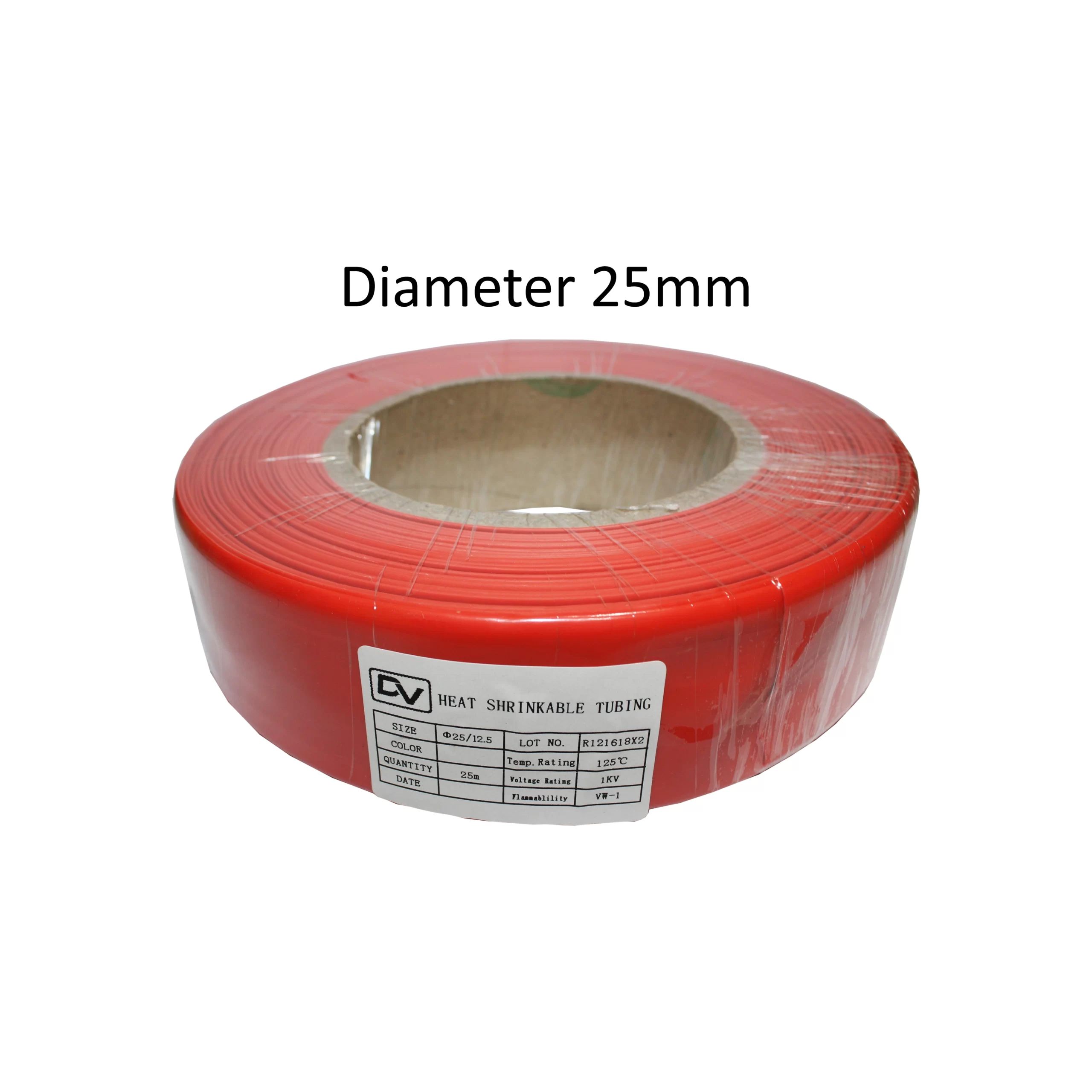 HEATSHRINK 25MM DHS-25 RED