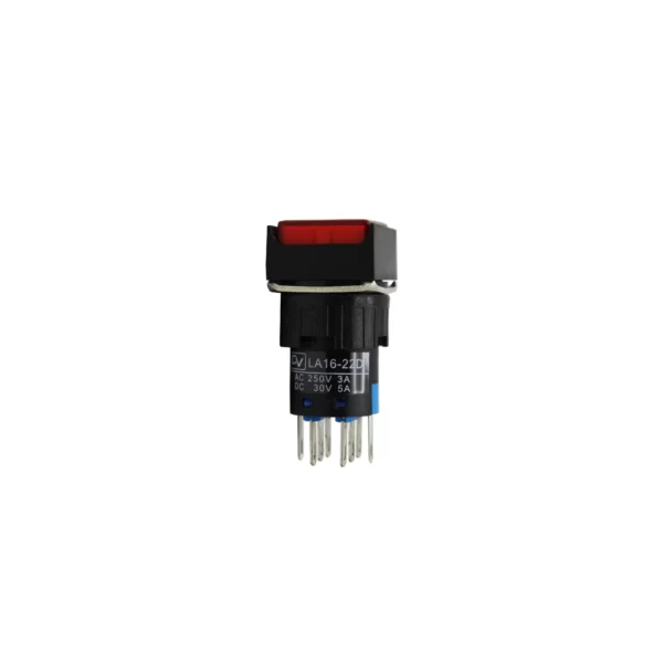PUSH BUTTON 16MM LED SPRING RETURN SQUARE / LA16-S22D