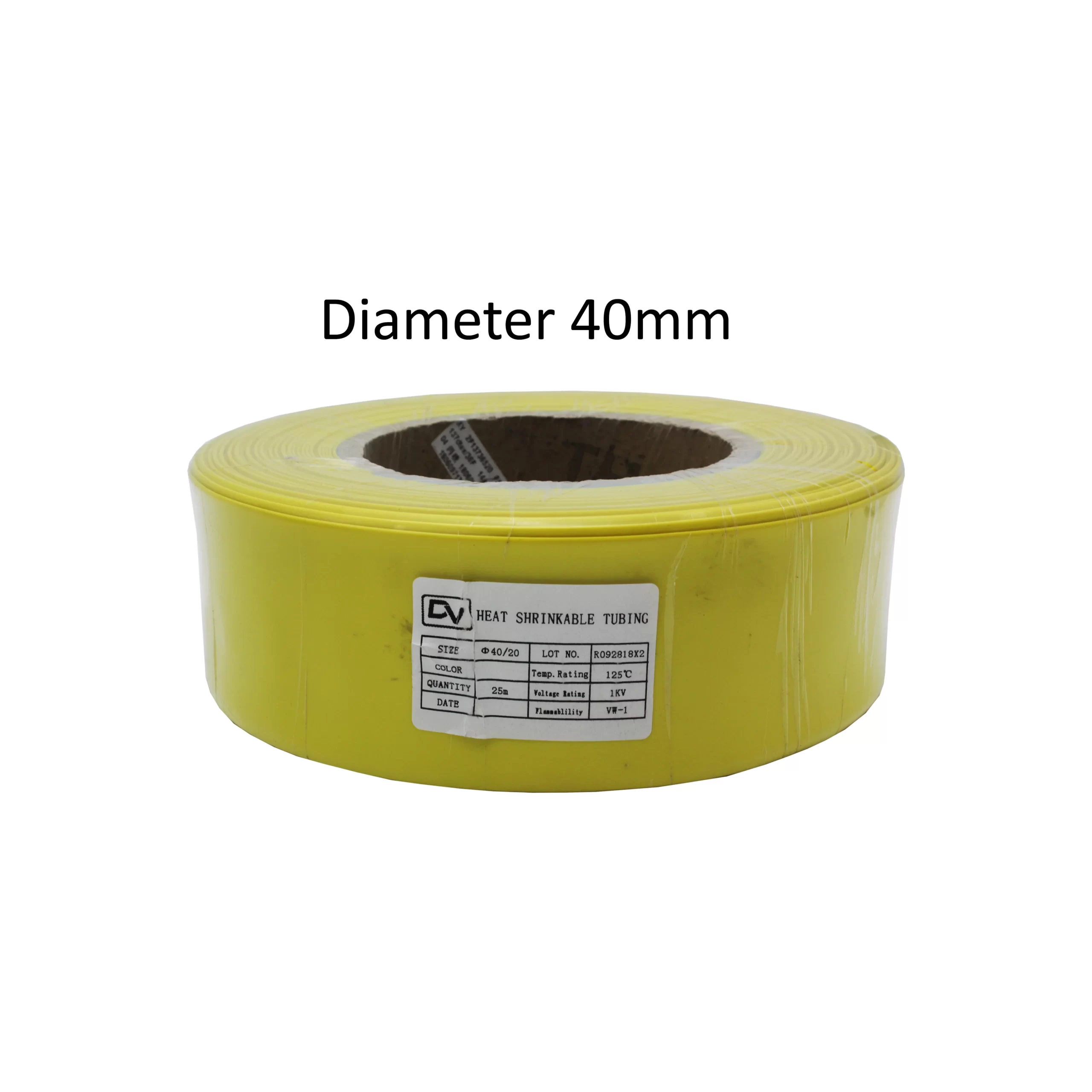 HEATSHRINK 40MM DHS-40 YELLOW